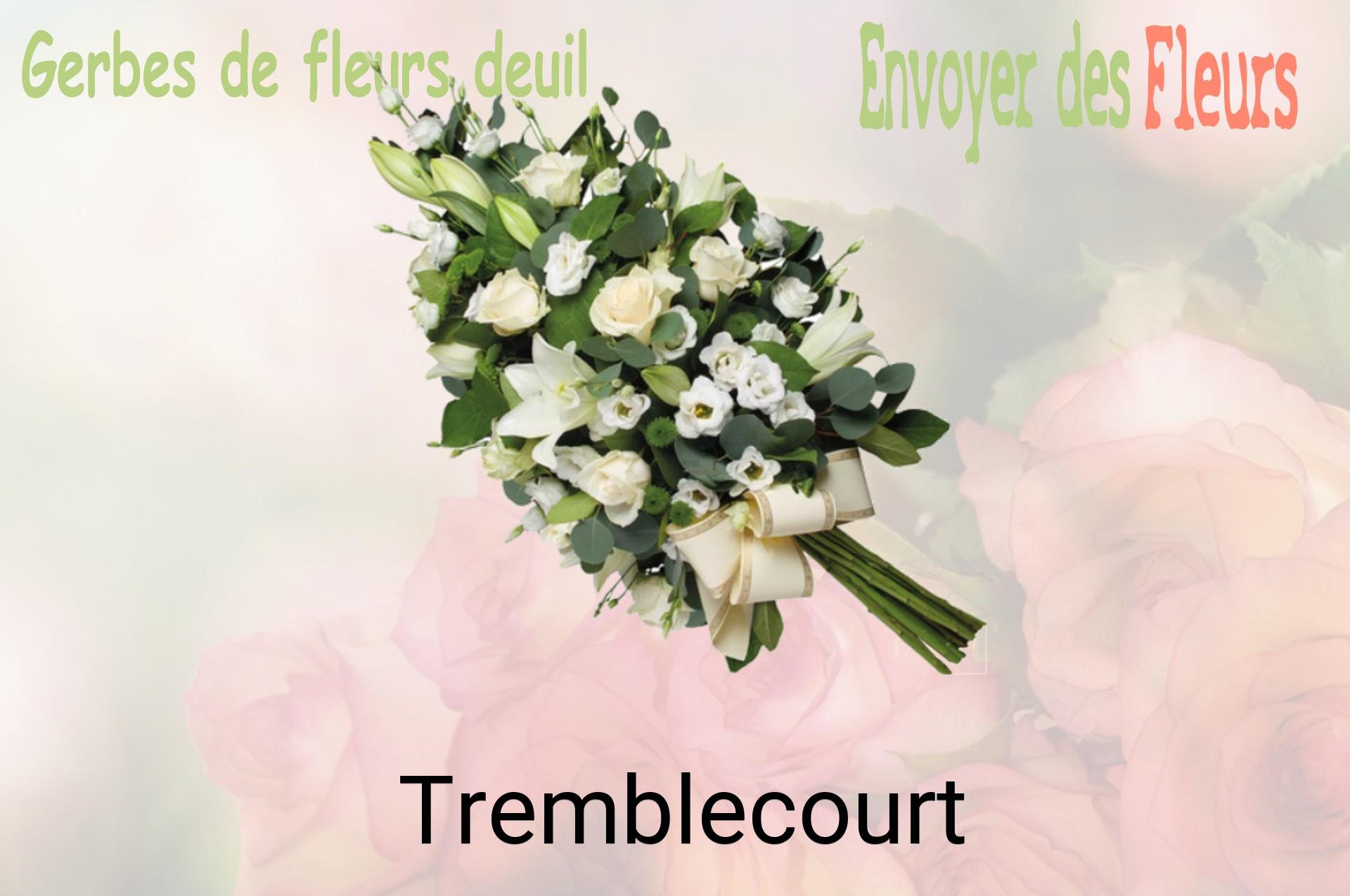 Gerbe de fleurs de deuil livrée à Tremblecourt